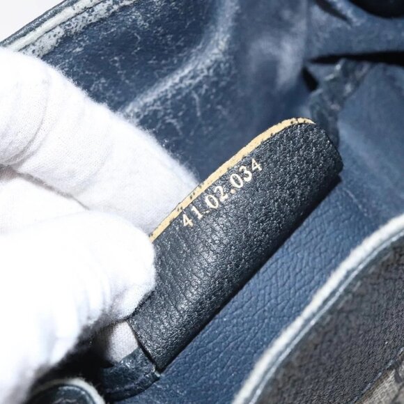 GUCCI GG Supreme Sherry Line Shoulder Bag PVC Navy Gold 41 02 034 Auth 124862 - Picture 13 of 16